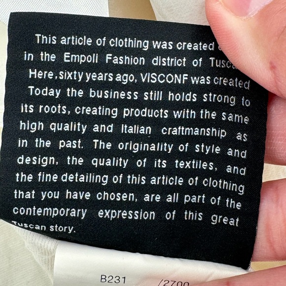 Violanti for Searle made in Italy form fitting lightweight button down jacket - Picture 7 of 12